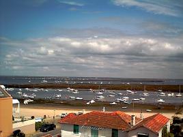 Vue de la terrasse, mar�e basse