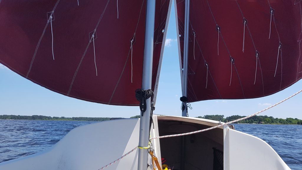 Skellig voiler transportable avec Voiles au tiers en ciseaux