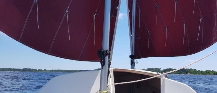 Skellig voiler transportable avec Voiles au tiers en ciseaux